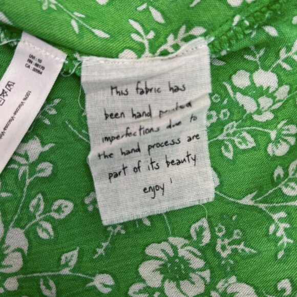 Free People Suri Convertible Skirt FP One Green Floral Print Smocked Tie - Picture 7 of 8